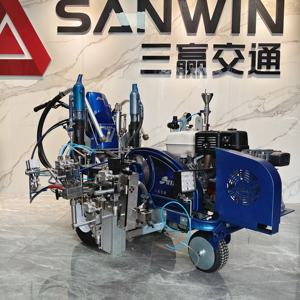 Machines de marquage routier automatiques haute pression à <span class=keywords><strong>peinture</strong></span> froide sans air pour la <span class=keywords><strong>peinture</strong></span> de panneaux de signalisation - Product Image 2