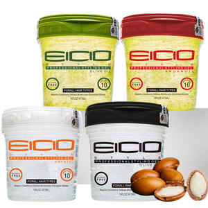 Gel Coiffant Professionnel 16oz à l'Huile d'<span class=keywords><strong>Olive</strong></span> et d'Argan, Fixation Forte, Brillance et Anti-Frisottis pour Cheveux Bouclés et Frisés - Product Image 4