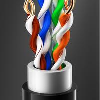 Cable Ethernet de Comunicación para Exteriores Cat6 SFTP de 305M/100M, 23AWG, Cobre Libre de Oxígeno, Venta Caliente