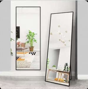 Espejo de Pared con Marco Negro, Moderno, Colgante, Forma Personalizada, para Decoración de Hogar, Baño y Dormitorio - Product Image 6