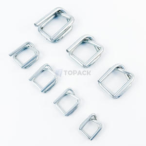 Hebillas de Alambre Galvanizado para Flejes de Cordón Compuesto de Poliéster, Correas de Embalaje para Palés, 13mm 16mm 19mm 25mm 32mm - Product Image 5