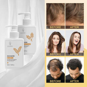 Juego de champú y acondicionador de agua de arroz Natural Qquaker, calmante, nutre el crecimiento, anticaída de cabello <span class=keywords><strong>Champu</strong></span> - Product Image 3