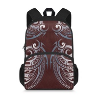 Production en petite série, sacs à dos personnalisés avec motif tribal polynésien Elei, pour voyages, plein air, école, impression à la demande, sacs à dos de 15 pouces