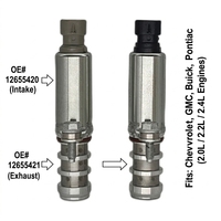 Par de actuadores solenoides de admisión y escape VVT para GM 2.0L 2.2L 2.4L - Compatible con Chevy Equinox, Malibu, GMC Terrain, Buick