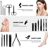 Ensemble de manucure professionnel 12/15/18 pièces, kits de coupe-ongles en gros