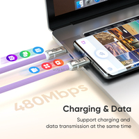 Câble de lanière USB-C de 120cm 240W | 5A charge rapide 1.2m sangle de cou bandoulière câble de données multifonction lanière de téléphone