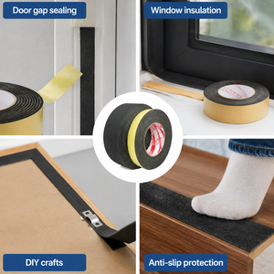 Nastro Biadesivo in Schiuma EVA su Misura, <span class=keywords><strong>Adesivo</strong></span> Forte <span class=keywords><strong>per</strong></span> Kit di Isolamento Porte e <span class=keywords><strong>Finestre</strong></span> - Product Image 4