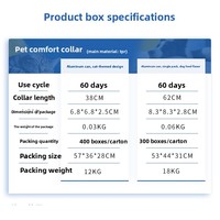 Collier en plastique et nylon imperméable pour chiens et chats, apaisant et calmant en continu pendant 24 heures, utilisation toute saison, apaisement durable