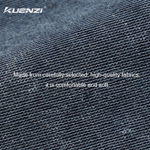 Camiseta Kuenzi para Hombre, Color Denim Lavado, con Bolsillo, 240GSM, 80% Algodón, 20% Poliéster, Estilo Vintage, Hombros Caídos, Estilo Urbano, OEM - Product Image 5