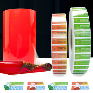 Etiquetas de embalaje de lámina de oro en relieve impermeables de lujo personalizadas, rollo de impresión biodegradable para cosméticos de alimentos, pegatinas de botellas con logotipo - Product Image 1