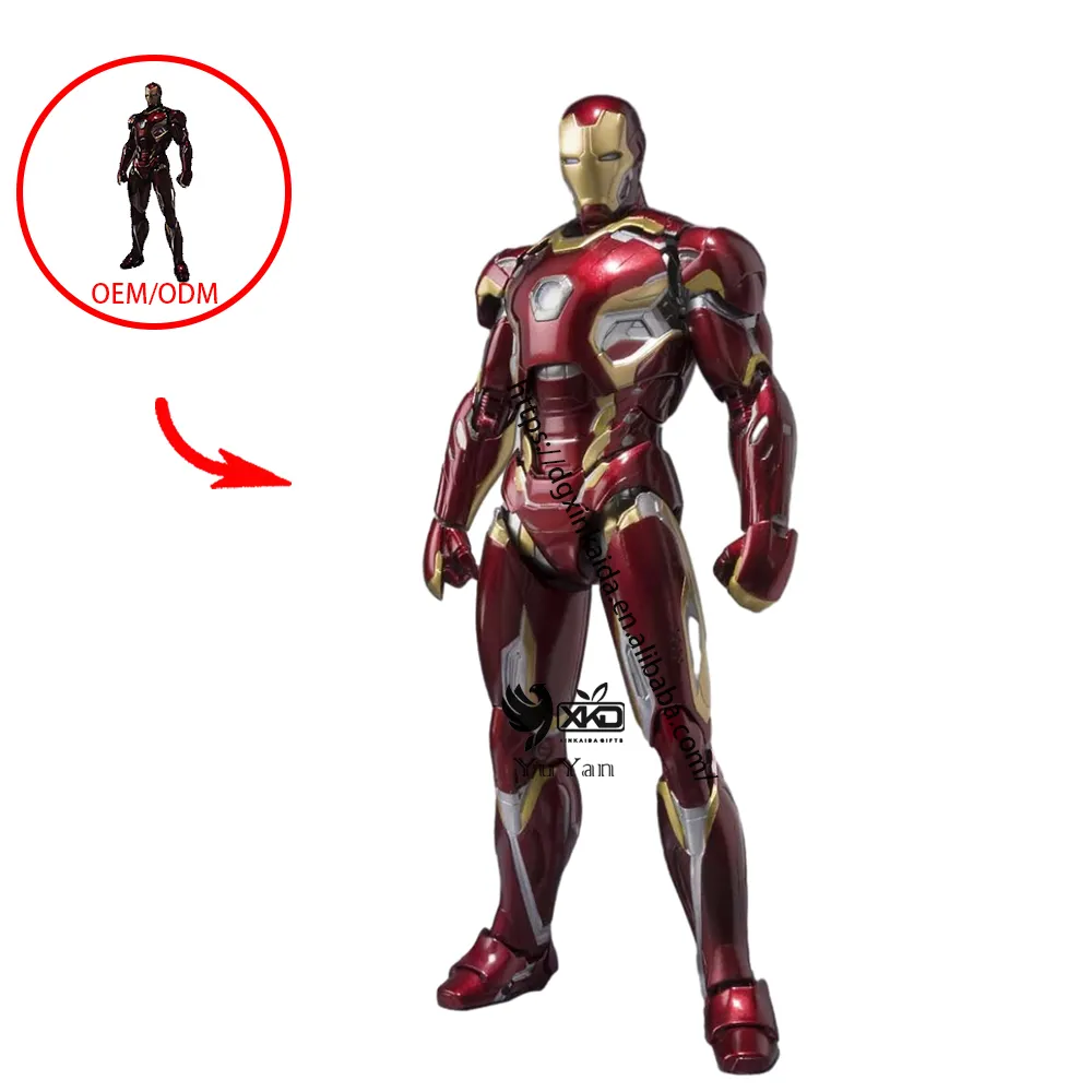 Fábrica personalizada resina juguete estatua escultura poliresina estatuas personalizadas Iron Man Mark I estatua de tamaño natural