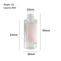 Bouteille PET vide de luxe pour soins personnels soins de la peau sérum Lotion crème pour les yeux crème pour le visage avec bouchon à vis d'étanchéité