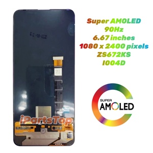 หน้าจอทดแทน IPARTS สำหรับ <span class=keywords><strong>Asus</strong></span> <span class=keywords><strong>Zenfone</strong></span> 8 <span class=keywords><strong>Flip</strong></span> ZS672KS I004D AMOLED หน้าจอสัมผัสพร้อมชุดดิจิไทเซอร์ สีดำ OEM - Product Image 2