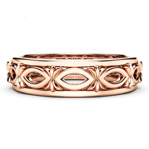 Anello di Lusso Traforato per Donne e Uomini, Fascia Aperta Decorativa, Accessorio Gioiello per Outfit da Festa - Product Image 2