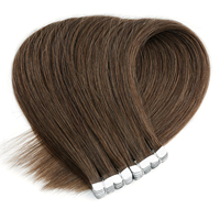 KSWIGS Emballage de marque Cheveux humains Remy chinois Double Drawn Mini Tape Hair Logo personnalisé Texture lisse Sans produits chimiques
