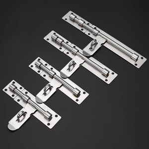 Perno de puerta de acero inoxidable de alta resistencia, montaje en superficie, diseño tradicional para puertas de madera - Product Image 2