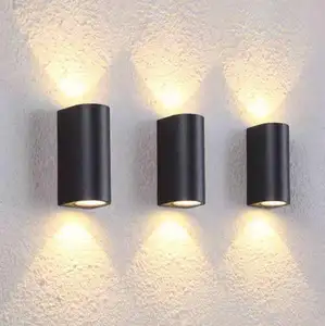 PS1680 2xGU10 Modern LED Wall Light Up Down Sconce Lighting Stair Lamp Balcony Wall Light For Home Hotel Office
