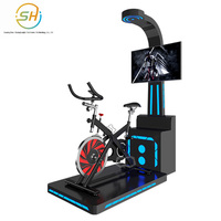 Équipement de fitness et de divertissement de simulation de vélo en réalité virtuelle, console de jeu de vélo VR