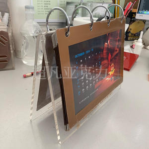 Tùy chỉnh đơn giản Máy tính để bàn Acrylic lịch Acrylic hiển thị đứng Acrylic Máy tính để bàn lật hiển thị đứng dọc xoắn ốc đứng - Product Image 1