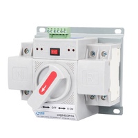 Mini Commutateur de Transfert Automatique Double Alimentation Type PC Monophasé 63A 2P 220V, Inverseur de Source d'Urgence