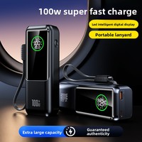 Batterie Externe Haute Qualité 20000 mAh, Charge Rapide 100W, Chargeur Portable PC Ordinateur Portable PD 65W