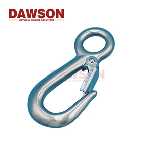 Stainless Steel <strong>Lifting</strong> <strong>Hook</strong> <strong>with</strong> Large Eye for Cargo Rigging Industrial Load <strong>Handling</strong> - Product Image 1