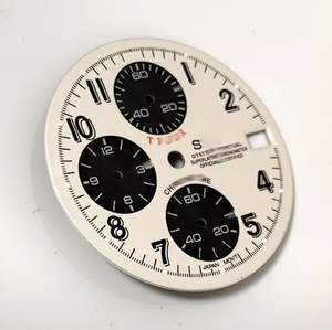 29.8mm acier inoxydable montre bleu blanc Sunburst cadran vert lumineux couronne VK67 mouvement boîtier Mod pièces avec cadran Sunburst - Product Image 4