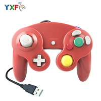 Manette de jeu sans fil USB pour nintendo Gamecube, avec vibrations, contrôleur, Joystick pour ordinateur NGC/GC/Wii et MAC