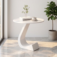 Canapé de salon moderne et minimaliste de luxe léger, table basse en ardoise, table de chevet haut de gamme, créative, sans assemblage