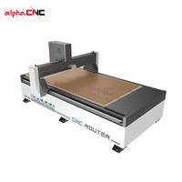 Machine de fraisage CNC 3 axes Alpha avec commande DSP et table à vide pour le bois/MDF/contreplaqué, broche 3-6 kW, routeur 3D pour le bois