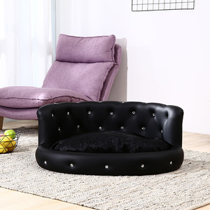 豪华宠物家具高品质可拆卸狗垫床，带钻石宠物毯和扔 - Product Image 6