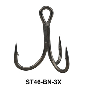 Thép carbon cao Ba treble móc Bass 3x gia cố thu hút gai Claw ngã ba Jig VIB dưới Fly cá hồng Cá Tuyết - Product Image 5