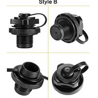 Bouchon de valve Boston en PVC durable Yak Outdoors pour bateaux gonflables, pêche, kayaks, eaux océaniques et matelas pneumatiques