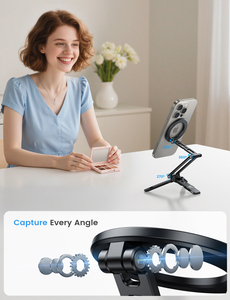 Support de téléphone magnétique en aluminium Lamicall STTP07, adaptateur de photographie avec trou de vis Arca-Swiss 1/4, rotation à 360 degrés, support pour vlog - Product Image 5