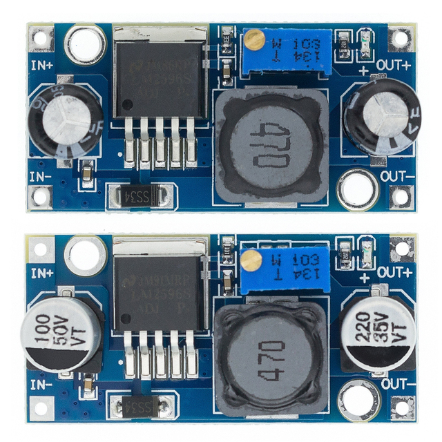 AITEWIN ROBOT LM2596 LM2596S ADJ DC-DC Step-down Adjustable Voltage Regulator 1V 1A Custom Mounting