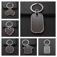 Porte-clés de marque automobile, cadeau promotionnel publicitaire, gravure au laser sur métal, logo en alliage de zinc, porte-clés vierge pour hôtel