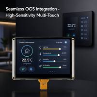 Modul LCD TFT IPS TMK 5.0 Inci 800x480 dengan Lampu Latar LED Terintegrasi, Layar Sentuh Kapasitif OGS, Antarmuka RGB 50 PIN, Pengganti