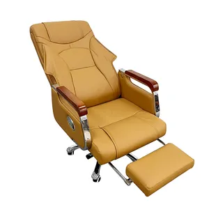 Nouvelle chaise de patron de gestionnaire tournante à dossier haut moderne chaise longue de bureau moderne ergonomique