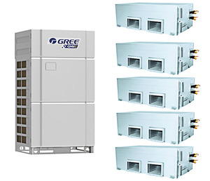 Climatiseurs Centraux VRF/VRV OEM 8hp-32hp, Pompe à Chaleur/Refroidissement R32/R410a, Climatiseur Commercial Multi-Zones GREE - Product Image 2