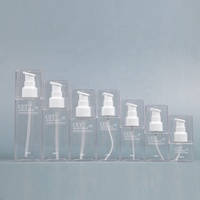 Flacons cosmétiques de luxe de haute qualité pour soins de la peau, carrés, en PETG, emballage pour lotion, 30, 100, 150 ml avec pompe à lotion et couvercle supérieur