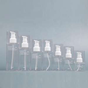 Flaconi di Lusso per Cosmetici e Cura della Pelle, Quadrati in PETG, Confezioni per Lozioni da 30, 100, 150 <span class=keywords><strong>ml</strong></span> con Pompa e Coperchio - Product Image 4