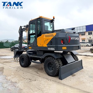 Excavadora de Ruedas <span class=keywords><strong>HYUNDAI</strong></span> HW80G Original, Máquina Excavadora de Alta Eficiencia en Stock - Product Image 4
