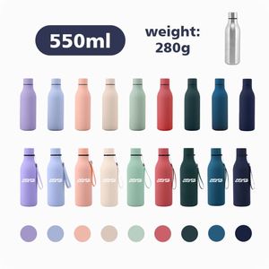 Botellas de Agua Aisladas con Logotipo Personalizado, Ecológicas, de 550 ml, Deportivas, de Doble Pared, de Acero Inoxidable y Cobre, con Forma de Lata de Refresco - Product Image 4