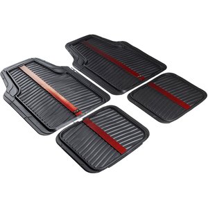 Set di tappetini 4 pezzi Bull Flash nero/rosso - Product Image 2