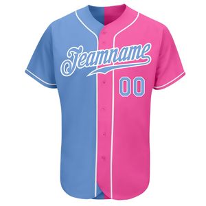 Maillots de baseball à col en V personnalisés pour hommes, chemises de softball personnalisées pour jeunes, uniforme d'équipe sportive cousu et boutonné - Product Image 4