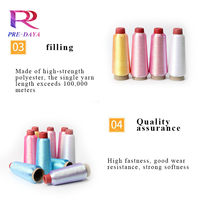 Wholesale 150D/120D MX/MH Type Glitter Gold/Silver Metallic Yarn 3000M, High-Quality for T-Shirt/Embroidery/Crochet