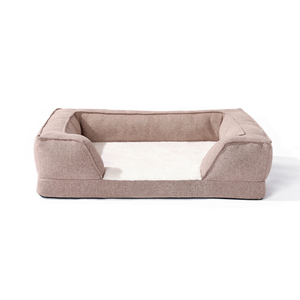 เตียงโซฟาสุนัขทรงสี่เหลี่ยมขนาดใหญ่ ระบายอากาศได้ดี คุณภาพสูง ซักล้างได้ กันน้ำ พร้อมเมมโมรี่โฟม รองรับกระดูกสันหลังอย่างดี นอนสบาย - Product Image 1