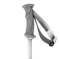 Bâtons de ski HONOR en fibre de carbone ultra-légers avec tige de 14 mm, sangle de poignet rembourrée réglable, longueur de 145 cm pour le ski tout-terrain