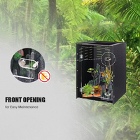 Cage et maison pour animaux de compagnie en PVC empilable personnalisable 20x20x30 30x30x45 40x40x60cm, enclos pour reptiles Gecko à crête et Gecko léopard