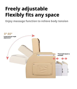Fauteuil de salon de manucure multifonctionnel électrique avec fonction pédicure, extension de cils et bain de pieds massant - Product Image 4